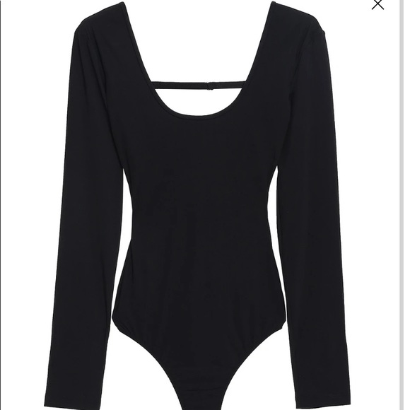 Tibi Tops - TIBI open-back black stretch body suit